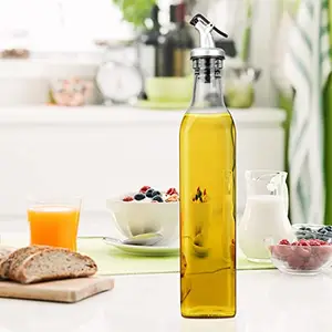RISELLO 500 ml Cooking Oil or Vinegar Dispenser Transparent Single Glass Bottle 1
