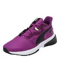 Puma Women's LVL-UP FM Wn s Byzantium Black-Soft Fluo Yellow Low Boot-5 Kids UK (19442702)