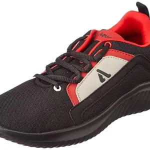 Aqualite Men PLS-751 Casual Shoe, Black/Red, 7 UK/India