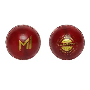playR x Mumbai Indians Champions Leather Ball Pack of 2 - Red