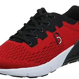 Bourge Men Loire-Z13 Red and Black Running Shoes-7 UK (41 EU) (8 US) (Loire-184-07)
