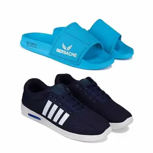 BERSACHE Lightweight Stylish Wedge Sandal for Men-6042-1564 Multicolor