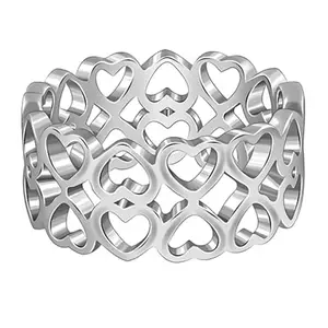 GIVA 925 Silver Strong Heart Ring,Fixed Size,Indian-12| Gifts for Women and Girls | With Certificate of Authenticity and 925 Stamp | 6 Months Warranty