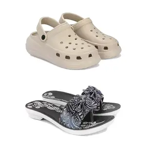 Stylish Heeled Sandals for Women/Comfortable & Lightweight, Daily Wear S_(Combo 2)-OO1-1967-8-EURO-39