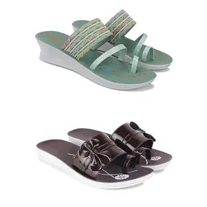 Women's Comfortable Sandal,Casual Lightweight Sandal for Everyday Wear | TP-(COMBO-2)-1948-1987-7