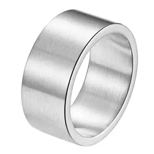 Salty Alpha Stocky Finger Ring for Men & Boys | Stainless Steel Adjustable Rings | Modern Design Fancy & Stylish Accessories | Anniversary, Engagement, Birthday & Everyday Wear Gift