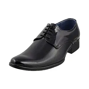 Mochi Men Black Leather Formal Lace-up Shoes UK/5 EU/39 (19-5008)