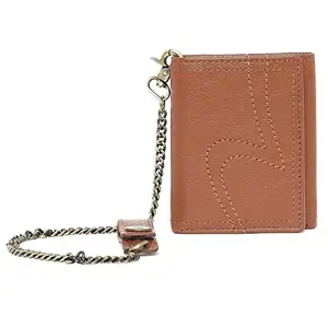 Spykar Men Light Brown Leather Wallet