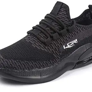 Lancer Mens DRAGON-22 Black Running Shoe - 6 UK (DRAGON-22BLK-40)