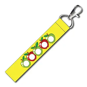 ISEE 360® Apples Foodie Lanyard Bag Tag with Swivel Lobster for Gift Luggage Bags Backpack Laptop Bags Travelers Students Worker L X H 5 X 0.8 INCH