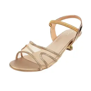 Mochi Women Antic Gold Party Synthetic Sandals Uk/7 Eu/40 (35-166)