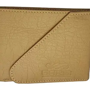 GARGI Men's Beige Faux Leather Wallet