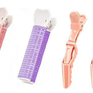 ayushicreationa Volumizing Hair Root Clips Hair Clip Curler Roller Alligator Hair Clips for Styling Sectioning Self Grip Volume Hair Root DIY Curly Hair Styling Tool for Women Girls (Pack of 4pcs)