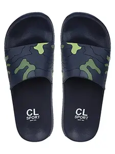 Carlton London Men's Sliders, Navy Blue, 9