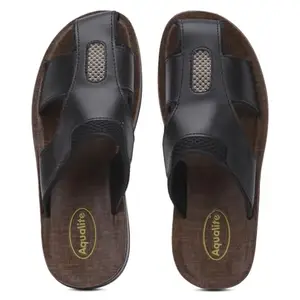 Aqualite Men PSD-11 Sandal, Black, 7 UK/India