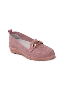 ELLE Women Shoes, Peach, UK-3