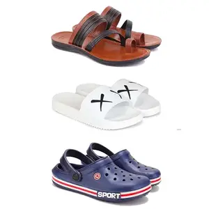 Men's Sandals | Lightweight Wear| Stylish & Easy to Wear For Men's PCV-SAN-(3-COMBO)-3151-3029-3015-8