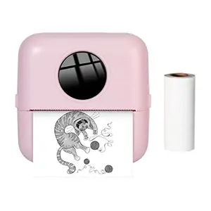 UBERSWEET® X5 Thermal Photo Printer Pocket Label Maker 200dpi Wireless Receipt Printer for Work Plan Memo Study Notes Lists Journal Printing Compatible with Android iOS Smartphone