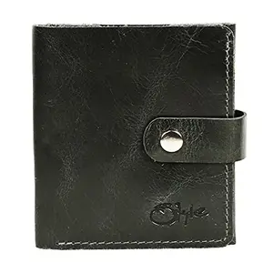 STYLE SHOES Genuine Leather Black Business Card Holder || Pocket Wallet for Men & Women-351IA13
