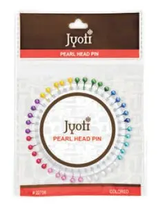 Jyoti Coloured Pearl Head Pins