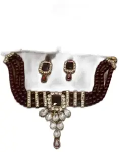 Bridal Designer Necklace Set | Wedding Kundan Jewellery Combo