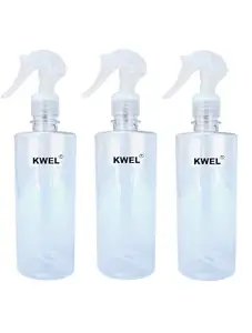 KWEL Empty Transparent Trigger Spray Bottle 300 ml for Liquid Sprayer Unbreakable Plastic Multipurpose Sanitizer Spray Bottle Liquid Sprayer Sanitizer/Ironing/Garden/Office/Hospital (Pack of 3)