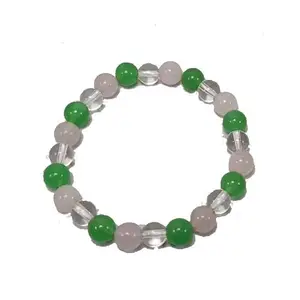 Rose quartz bracelet/Clear Crystal Bracelet/crystal Round cut Beads Crystal healing Charm Green aventurine Bracelet Beads Shape Hand 8mm size