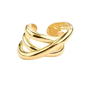 PALMONAS Infinity Knot Ring- 18k Gold Plated