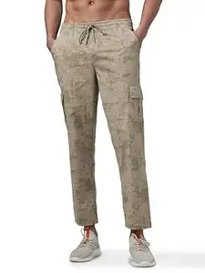 TECHNOSPORT Men's Straight Fit Active Sports Cargo Track Pant with Ts Lytra