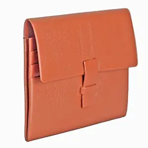 Adamis Genuine Leather Tan Card Case