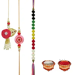 Manonita Rakhi Gift for Brother, bhaiya bhabhi, Gift Set (Rakshabandhan Mug, Roli,Chawal) BX-BP