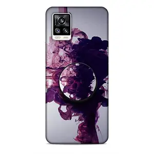 Screaming Ranngers Designer Printed Hard Plastic Matt Finish Mobile Case Back Cover with Mobile Holder for Vivo V20 (Patterns / 3D Designs/Colour)