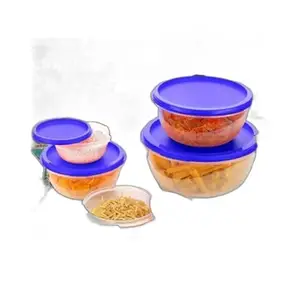 Kitchen Container |250+450+800+1400+2500 ml| Stackable Refrigerator Organizer for Fresh Food Storage | BPA-Free Kitchen Solution Transparent food storage Stackable frid|design - 508for home