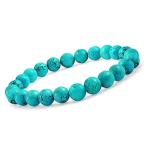 Divine Crystal Treasures Natural Original Healing Crystal Gemstone bracelets to amplify and magnify healing energy, clear, and balance chakras. (Lab Certified Turquoise Bracelet)
