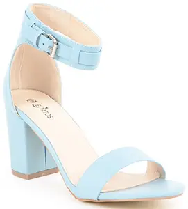 ESTATOS Women Blue Outdoor Sandals-8 UK (41 EU) (P3C86_EUR41)