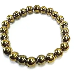 Trisha Agate Natural Certified Golden Pyrite Bracelet for Men and Women for Reiki Healing and Crystal Healing Attract Wealth and Prosperity (3)