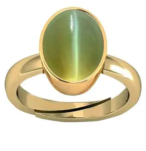 DAURAYA GEMS 10.25 Ratti 9.47 Carat A+ Quality Cat's Eye Lehsunia Gemstone Ring for Women's and Men's (A129)