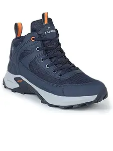 ABROS KRESTON Sports Shoes for Men Running Shoes Comfortable Ligthweight Breathability Memory Foam Insole Casual Shoes for Mens(Navy/N.Orange 7)