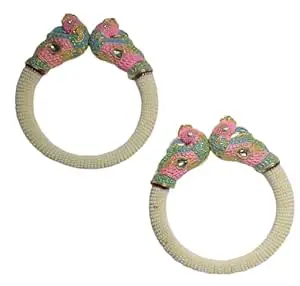 PARI BORAH Traditional Free Size Pearl Moti Kada Bangles for Women | Gold Plated Ethnic Beaded Bracelet Pair | Festive & Bridal Jewellery