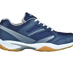 FOOTFIX Unisex Badminton Shoes/Tennis Shoes Navy Blue (11 UK/IND)