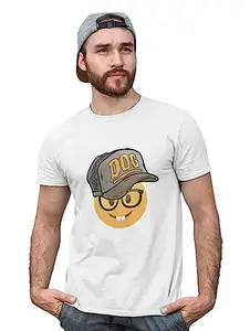 Bag It Deals Rabbit Teeth with a Cap Emoji T-Shirt (White) - Clothes for Emoji Lovers - Suitable for Fun Events - Foremost Gifting Material for Your Friends and Close Ones
