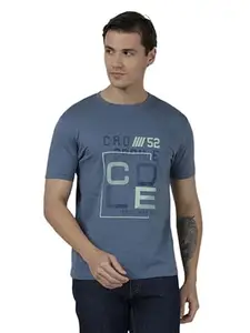 CROCODILE Men Graphic Printed T-Shirt | Youth Fit | Round Neck | Short Sleeve | Regular Length | Casual Pull On Topwear