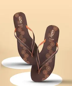 WALKAROO WL7003 Womens Regular Wear Sandals for Indoor & Outdoor - Brown