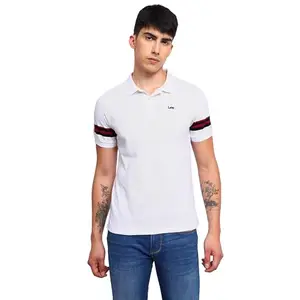 Lee Men's Solid Slim Fit Shirt (LMTS004859_White
