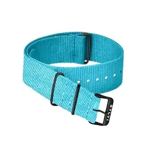 Sylvi 24mm Fabric Strap for Men's Wrist Watch Soft Nylon Nato Watchband