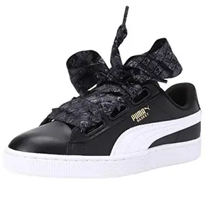 Puma womens Basket Heart Reinvent Wn s Low Boot Puma Black-Puma White 4 UK