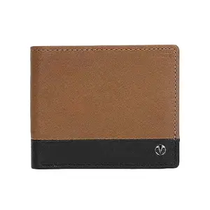 Van Heusen Solid Leather Men Formal Two Fold Wallet (Black,Frsz)