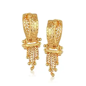 Vivastri's Premium Gold Plated Alloy Stud Earrings For Women & Girls-VIVA2524ERG