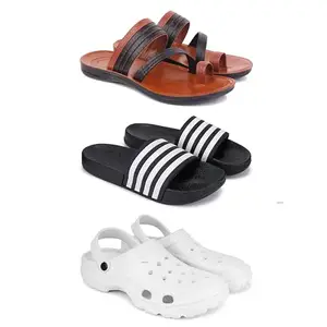 DRACKFOOT Men's Sandals | Lightweight Wear| Stylish & Easy to Wear For Men's GRT-SAN-(3-COMBO)-3151-3024-3122-7