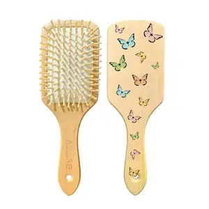 Allure Personalised Butterfly Print Paddle Hair Brush